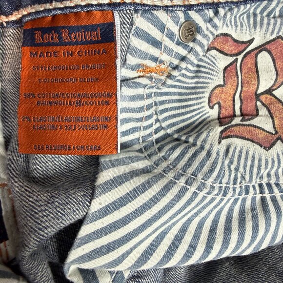 Rock Revival Debbie Women's Blue Jeans Boot Size 28 - Used - Picture 3 of 6